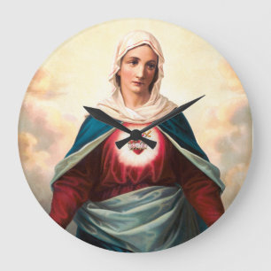Grande Horloge Ronde Le Cœur immaculé de Marie