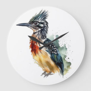 Grande Horloge Ronde Le coureur peint, coureur d'aquarelle
