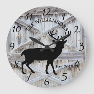 Grande Horloge Ronde Le Déj de Rustic Country