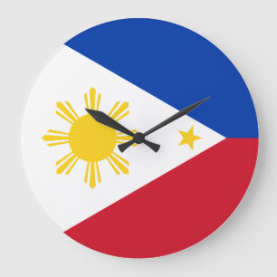 Grande Horloge Ronde Le drapeau philippin