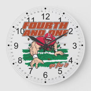 Grande Horloge Ronde Le football quatrième et un