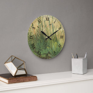Grande Horloge Ronde Le Grand Morceau de Gazon par Albrecht Durer