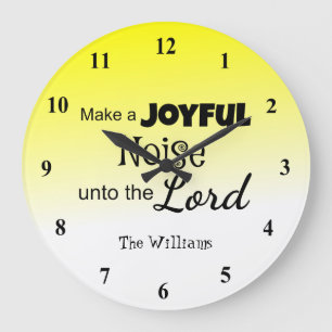 Grande Horloge Ronde Le jaune font un bruit joyeux