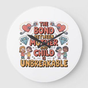 Grande Horloge Ronde Le lien entre la mère et l'enfant est indestructib
