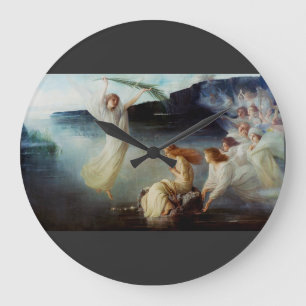 Grande Horloge Ronde Le martyre de Sainte Christine Art