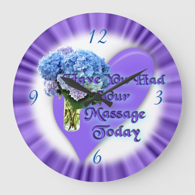 Grande Horloge Ronde Le massage est clock-customize (Recto)