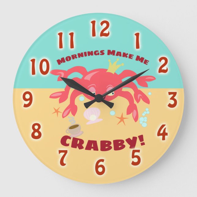 Grande Horloge Ronde Le matin me rend si désagréable (Recto)