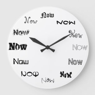 Grande Horloge Ronde Le Now est le temps