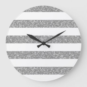 Grande Horloge Ronde Le regard de parties scintillantes d'étincelle