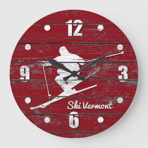 Grande Horloge Ronde Le ski incliné personnalisent