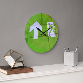 Grande Horloge Ronde Le Sol mène le Chemin.