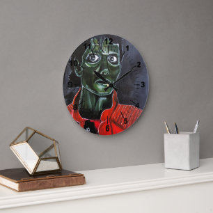 Grande Horloge Ronde Le tableau de zombie par Alfred Fox
