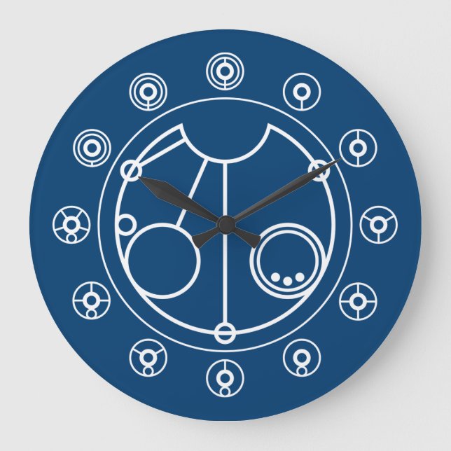 Grande Horloge Ronde Le temps est une illusion (Recto)