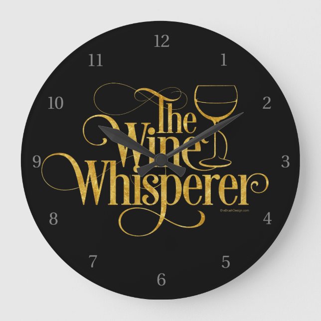 Grande Horloge Ronde Le Whisperer du vin (Recto)
