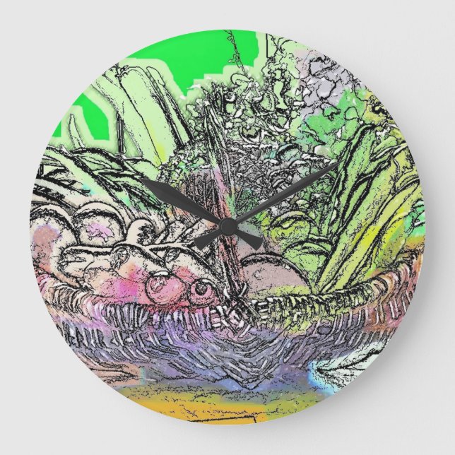 GRANDE HORLOGE RONDE LÉGUMES (Recto)