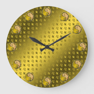 Grande Horloge Ronde Léo le Lion