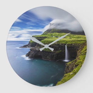 Grande Horloge Ronde Les cascades   Îles Féroé, Danemark