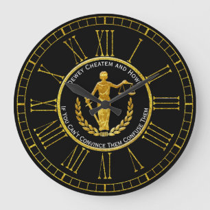 Grande Horloge Ronde Les échelles de la justice personnalisent