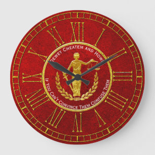 Grande Horloge Ronde Les échelles de la justice personnalisent