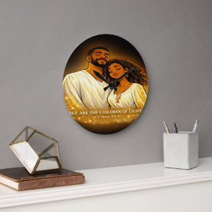 Grande Horloge Ronde Les Enfants de la lumière