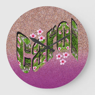 Grande Horloge Ronde Les Filles Appelées Carol,