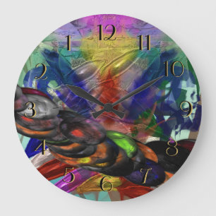 Grande Horloge Ronde Les Jours Sauvages en arrière