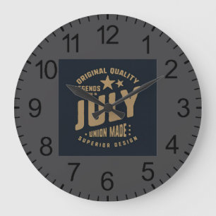 Grande Horloge Ronde Les légendes naissent en juillet Qualité originale