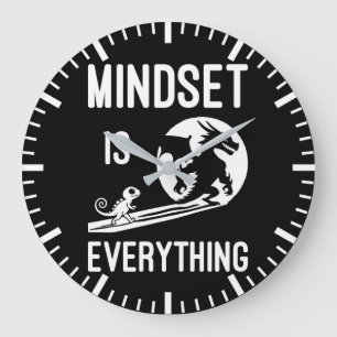 Grande Horloge Ronde L'Esprit Est Tout, Dragon - Succès Hustère