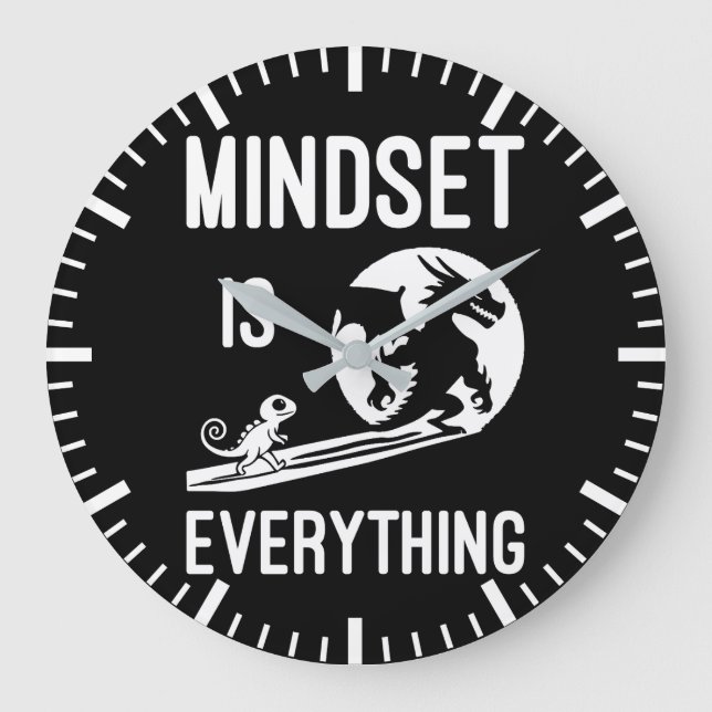 Grande Horloge Ronde L'Esprit Est Tout, Dragon - Succès Hustère (Recto)
