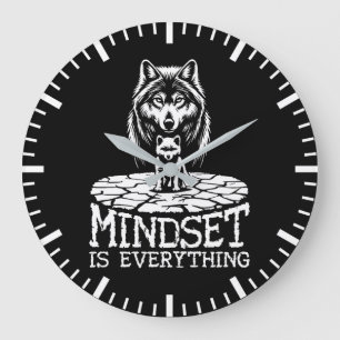 Grande Horloge Ronde L'Esprit Est Tout, Wolf - Gym, Hustère, Succès