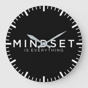 Grande Horloge Ronde L'état d'esprit est tout - Motivationnel