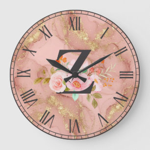 Grande Horloge Ronde Lettre Z