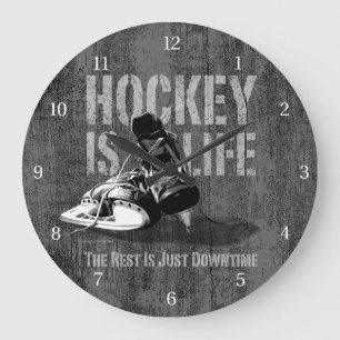 Grande Horloge Ronde L'hockey est la vie