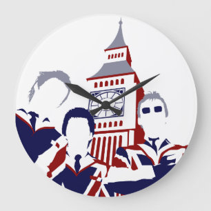 Grande Horloge Ronde L'horloge de mur de mod de confiture