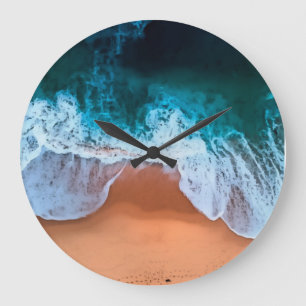 Grande Horloge Ronde L'horloge des vagues et de la plage
