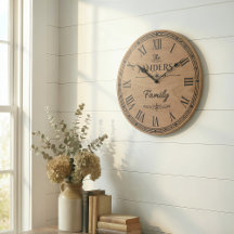 L'horloge murale de la famille ANDERS 