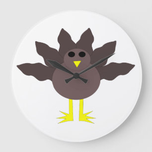 Grande Horloge Ronde L'Horloge murale de Thanksgiving