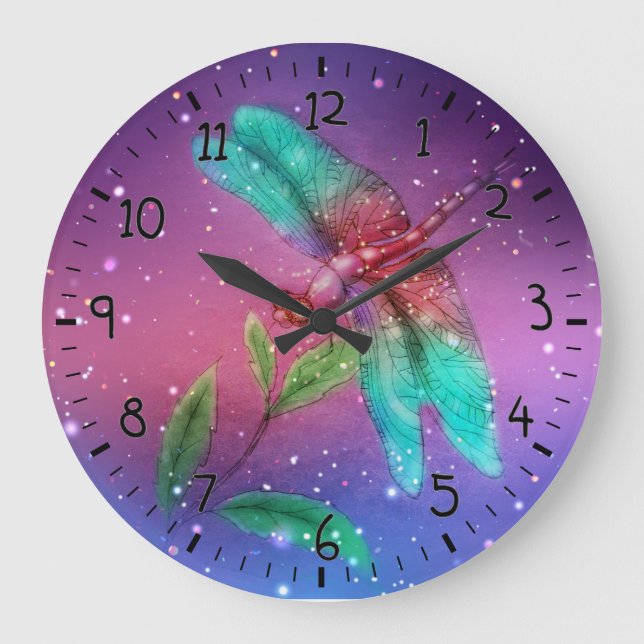 Grande Horloge Ronde libellule (Recto)