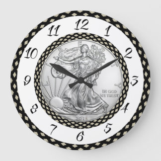GRANDE HORLOGE RONDE LIBERTÉ D'ARGENT