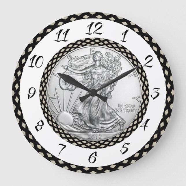 GRANDE HORLOGE RONDE LIBERTÉ D'ARGENT (Recto)