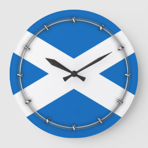 Grande Horloge Ronde Liberté de drapeau de l'Ecosse