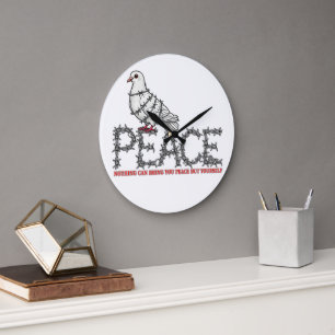 Grande Horloge Ronde Liberté et paix