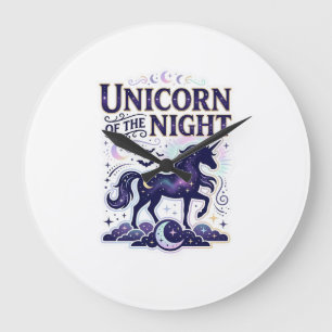 Grande Horloge Ronde Licorne de la conception de graphique de nuit de Z