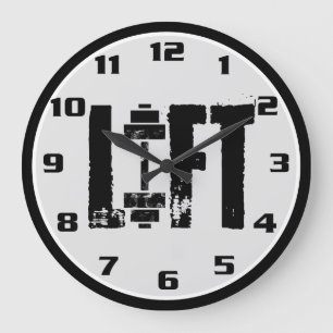 Grande Horloge Ronde LIFT GYM Haltérophilie BODYBUILDING