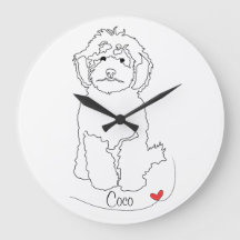 Ligne artistique de Poodle avec nom