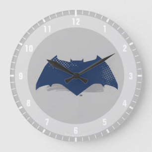 Grande Horloge Ronde Ligue de Justice   Symbole Batman de brosse et dem