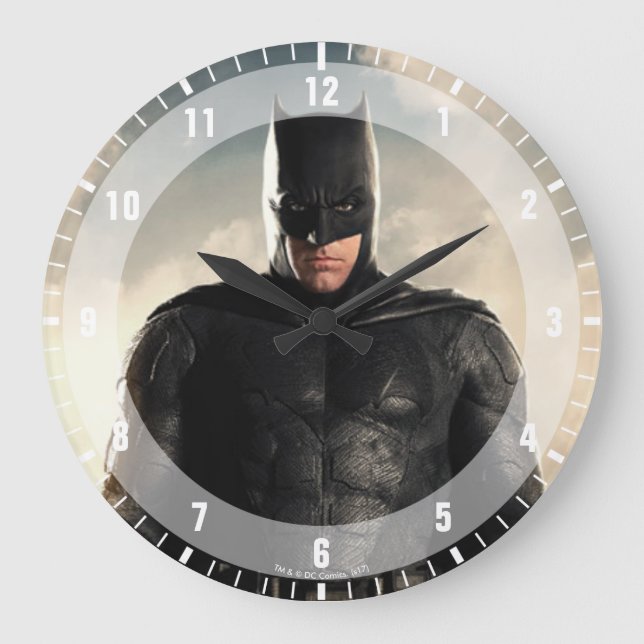 Grande Horloge Ronde Ligue de la justice| Batman On Battlefield (Recto)