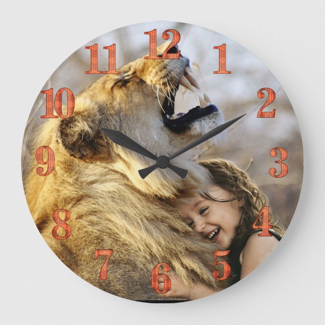 Grande Horloge Ronde Lion Wall (Recto)
