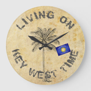 Grande Horloge Ronde LIVING ON KEY West Time