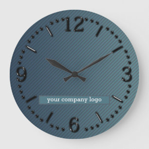 Grande Horloge Ronde LOGO DE VOTRE ENTREPRISE, personnalisé